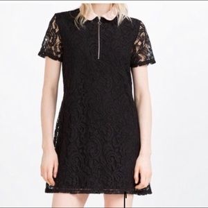 Zara lace min dress in black